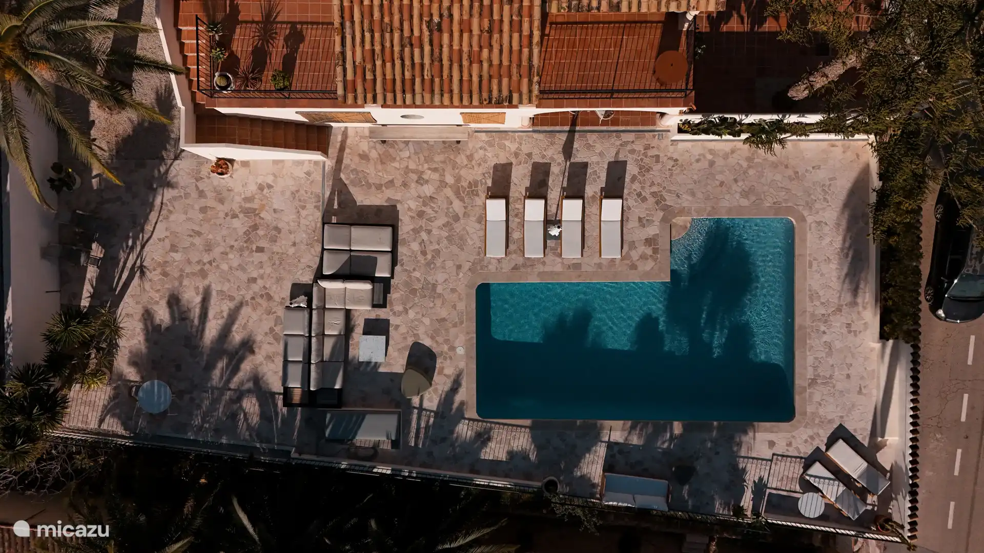 Terrace with swimming pool