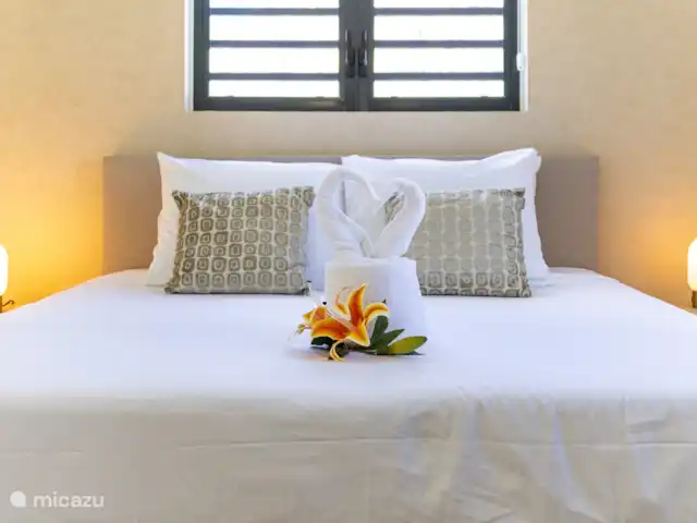 Mar de Luz en Curazao, Banda Arriba (este), Mambo Beach - villa Dormitorio