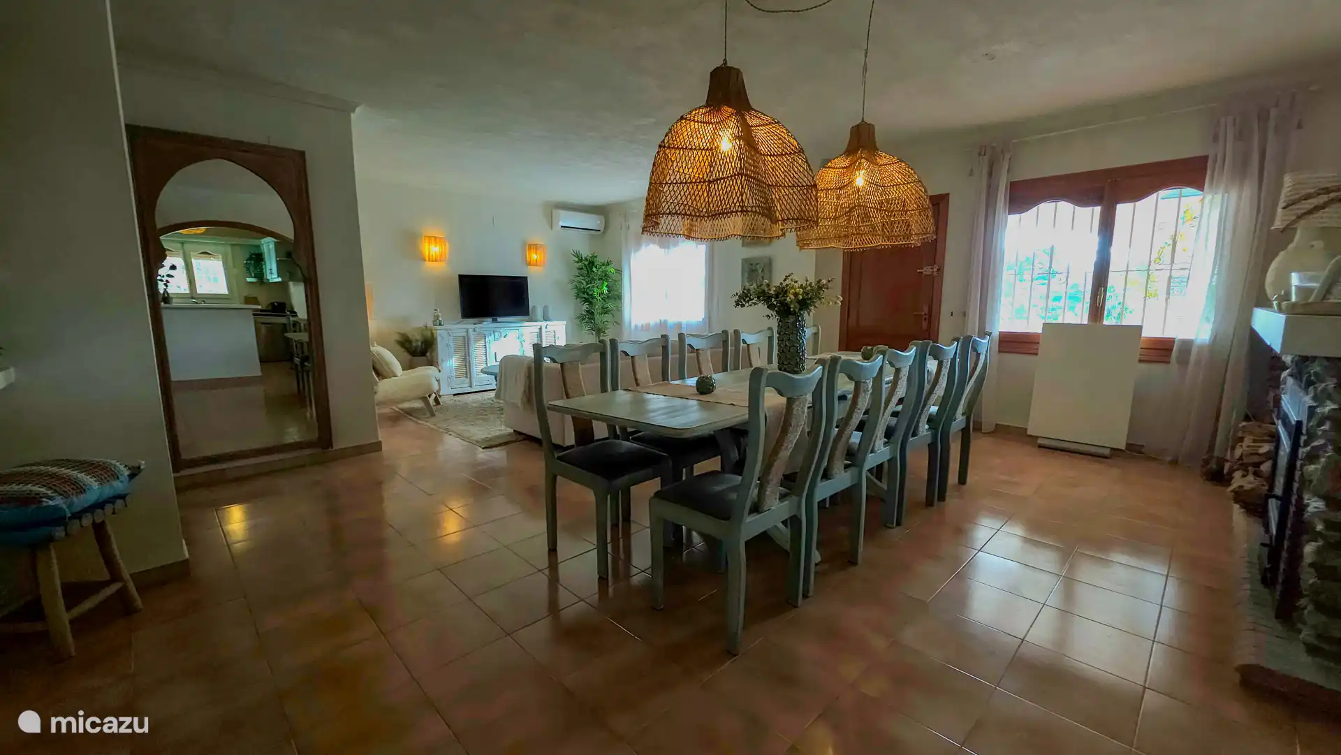 woonkamer van de casa