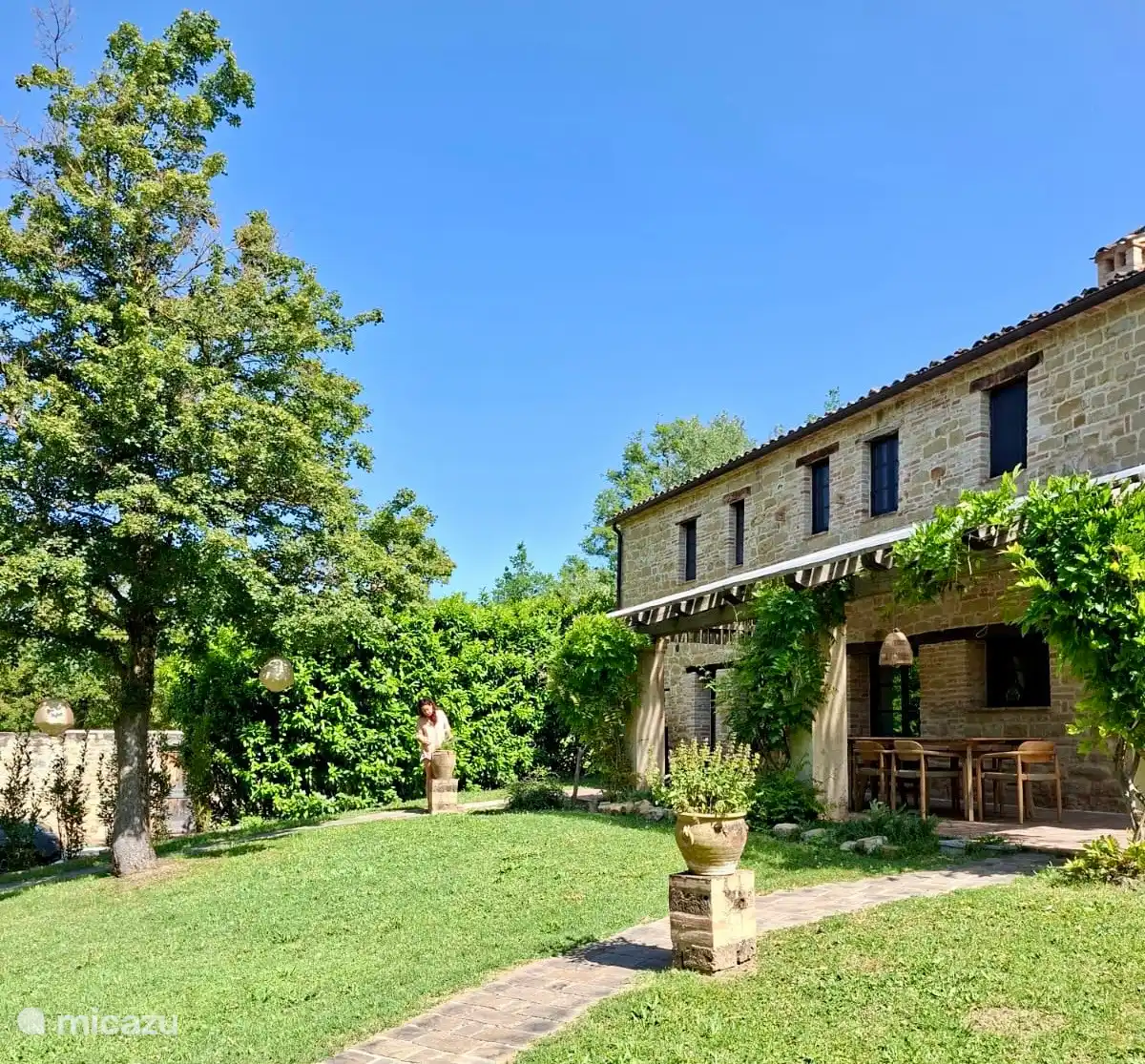 Vorderseite des Hauses