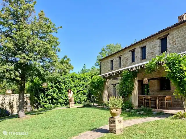 Casa Campodanzo en Italia, Marche, Macerata - casa vacacional Frente de la casa