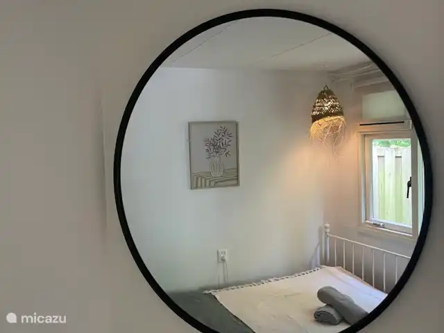 Boshuisje Elva huren in Nederland, Gelderland, Ermelo - blokhut / lodge Spiegeltje, spiegeltje aan de wand...