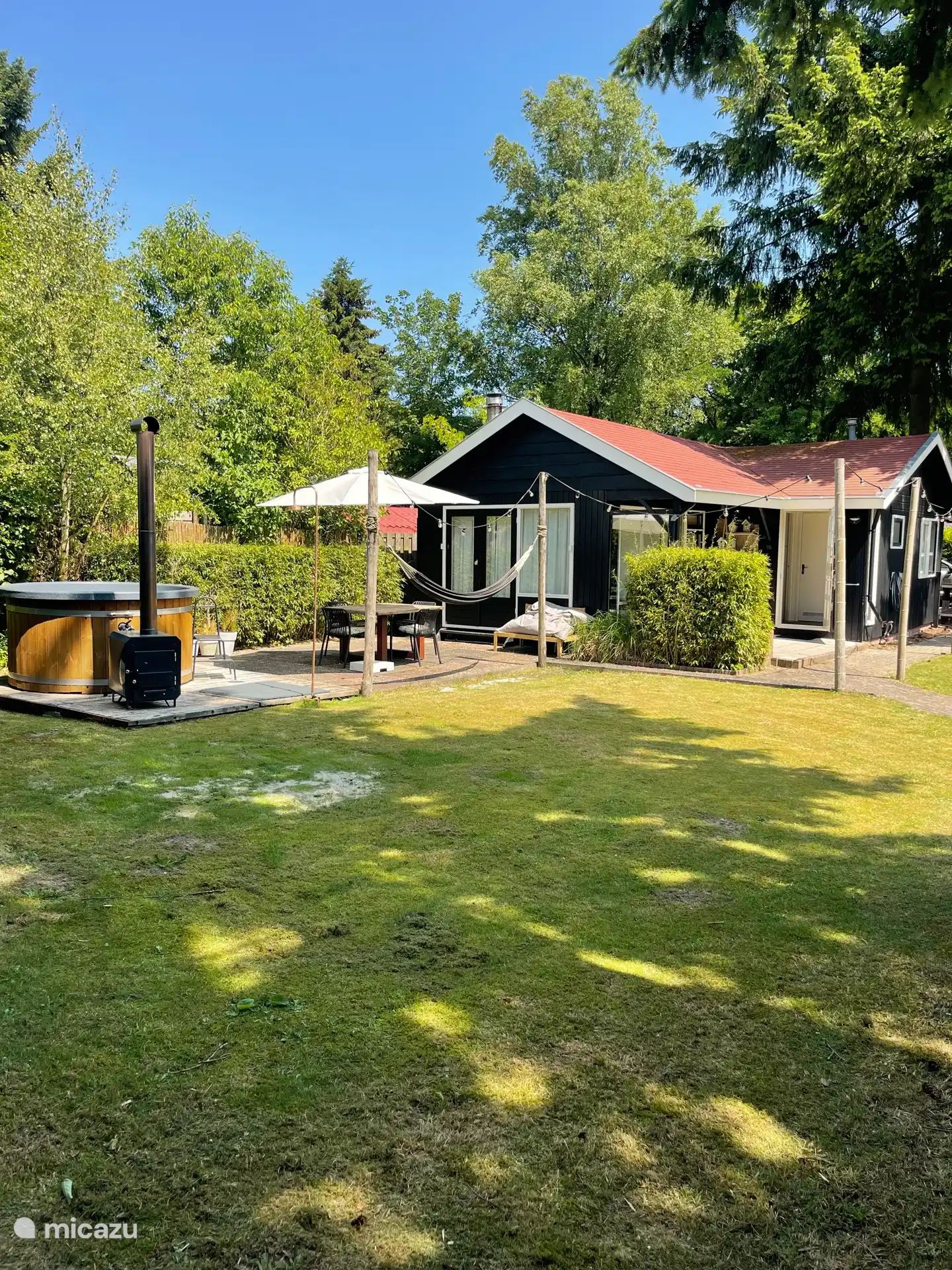 Das Waldhaus verfügt über einen großen, eingezäunten Garten, in dem Sie den Gesang der Vögel genießen können