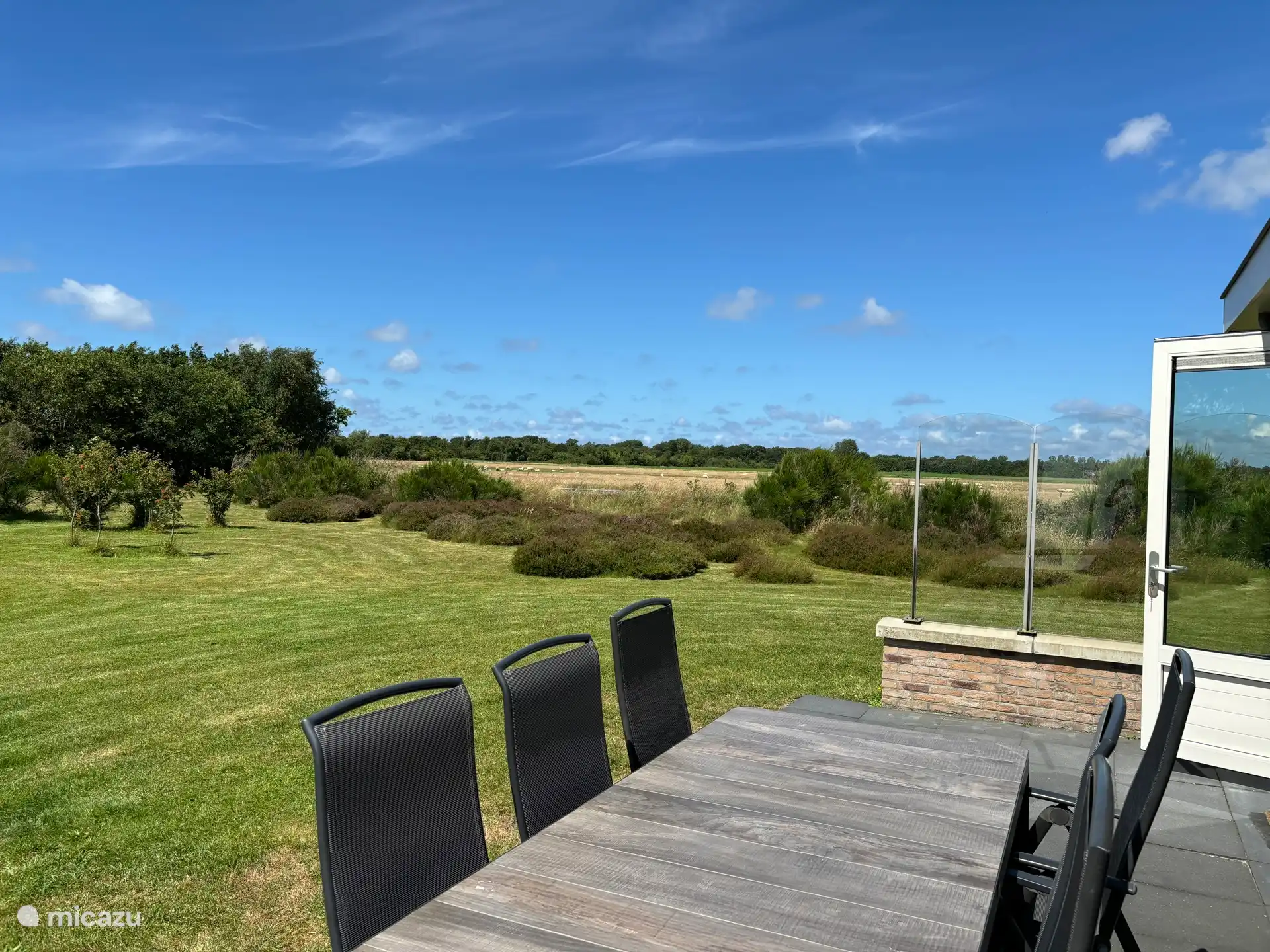 Terraza con mucha privacidad