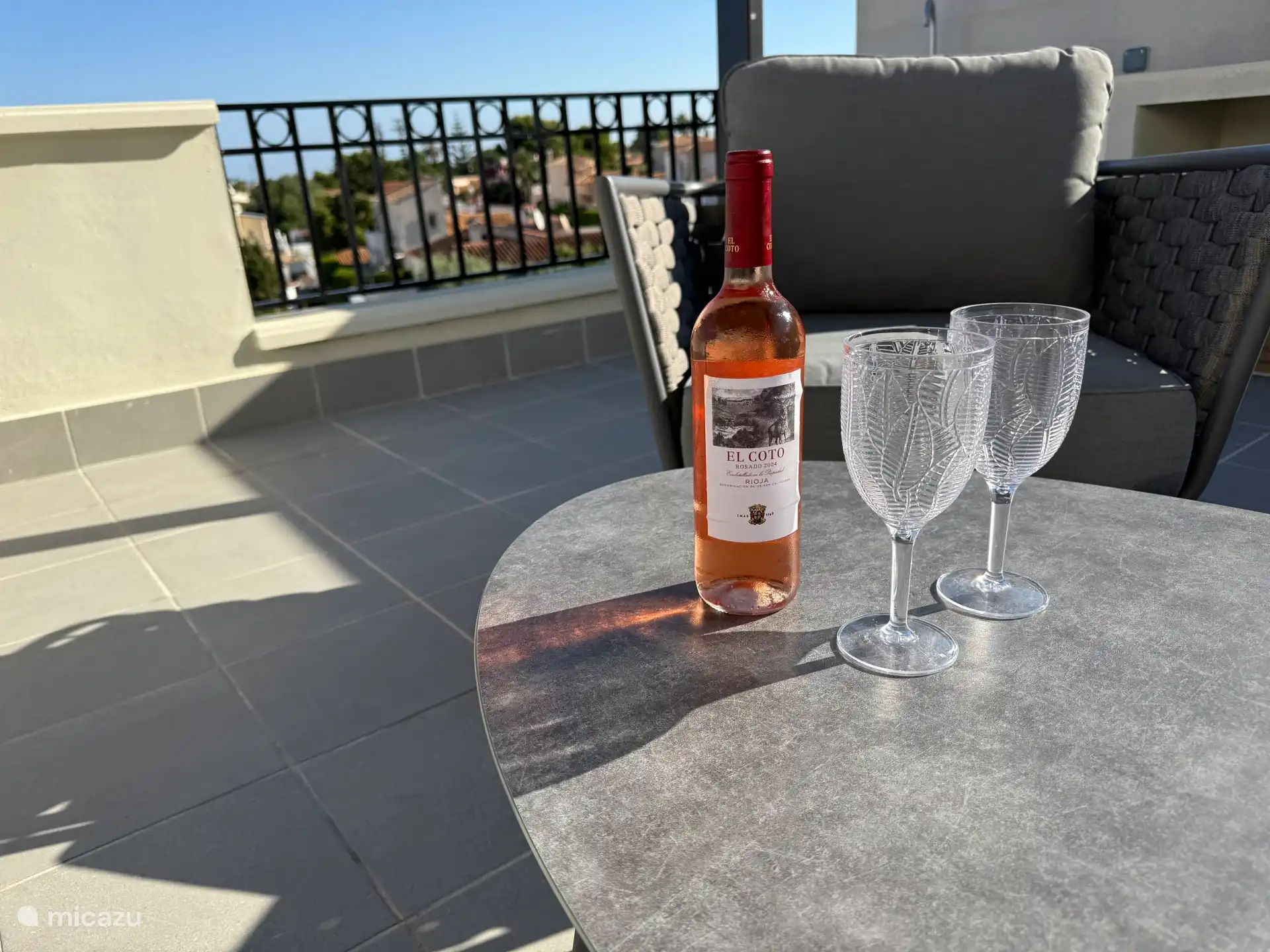 Terrasse sur le toit et la vue