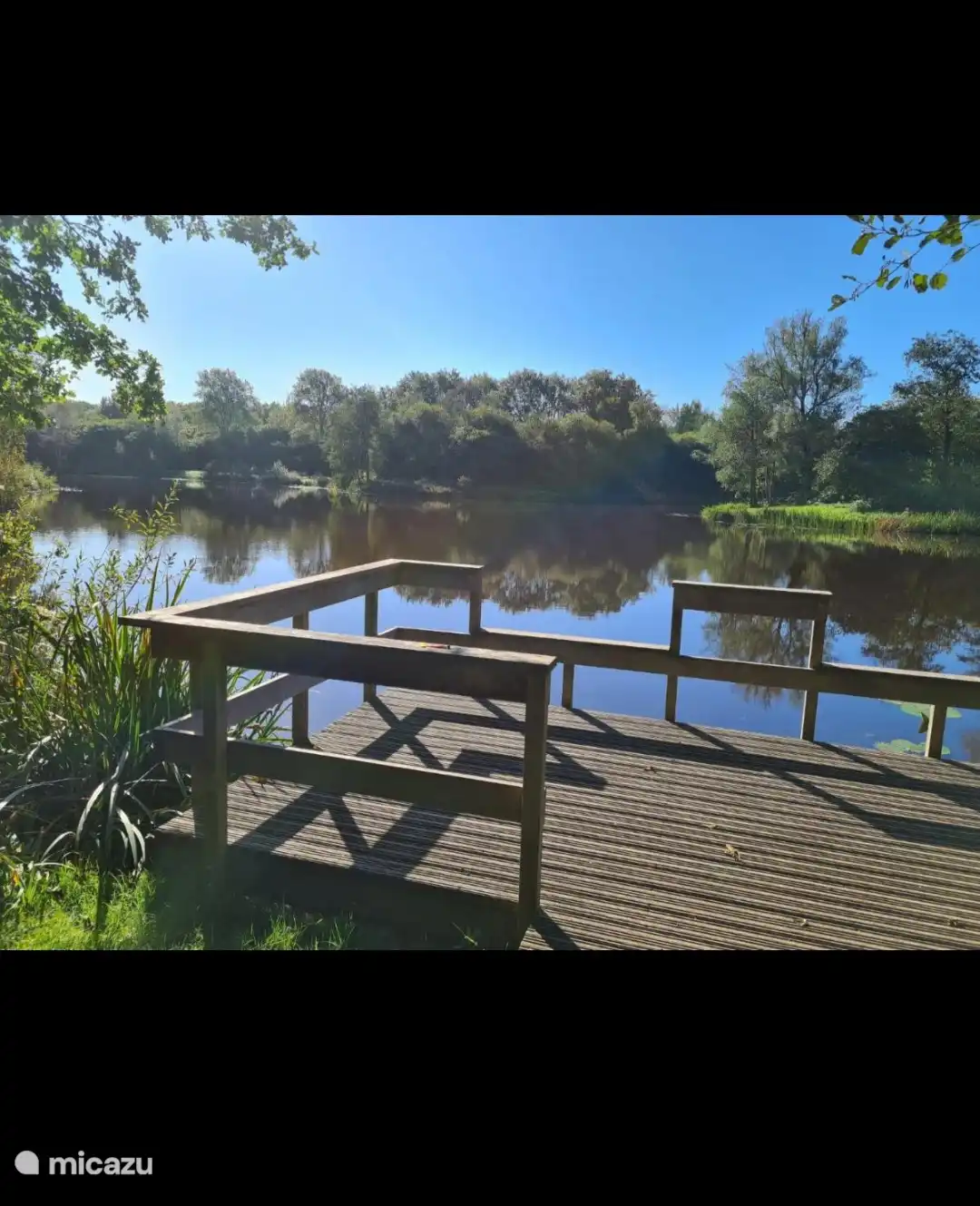 Visvijver vlakbij onze B&B.