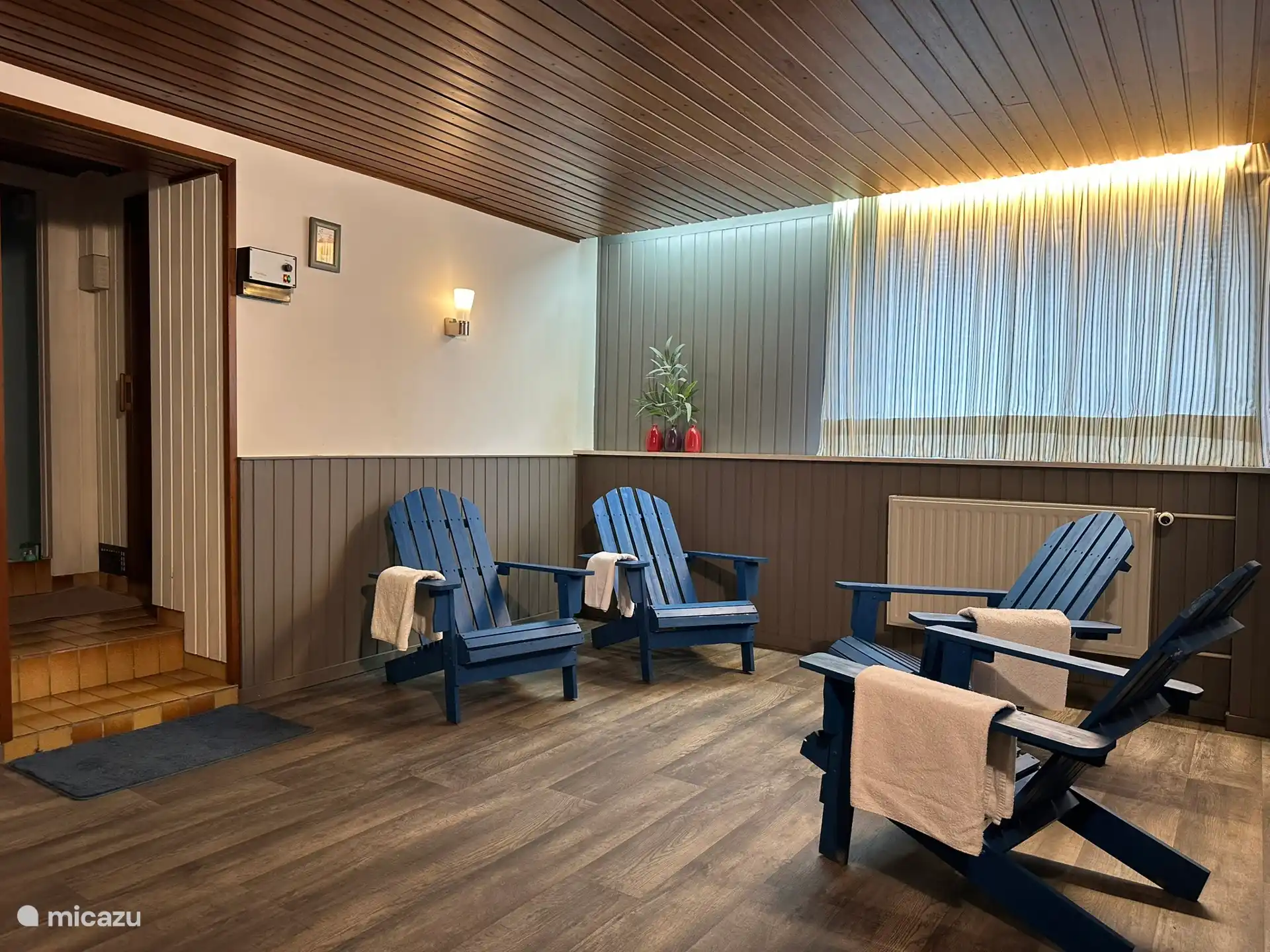 L’espace détente au sauna