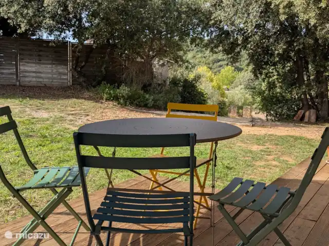 Location de Vacances France, Gard, La Roque-sur-Cèze, cabane en bois / lodge - Ma Petite Cabane  Jardin