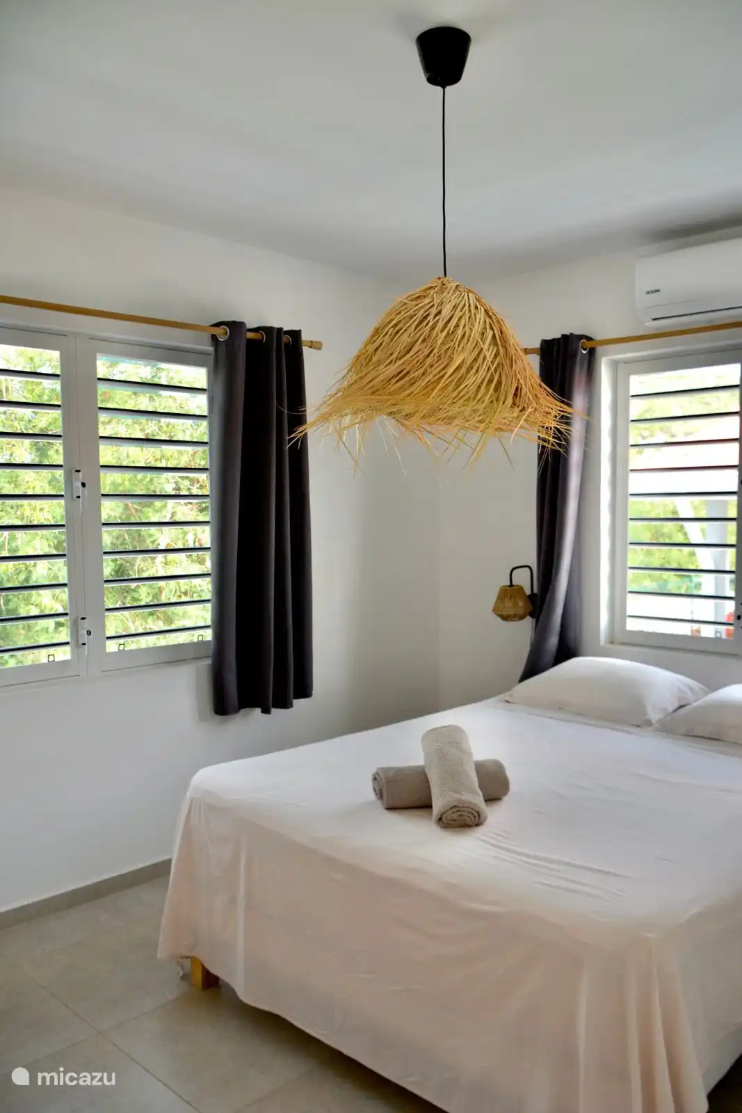 Das Hauptschlafzimmer.