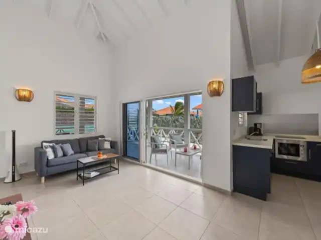 Villa Che Vita en Curazao, Bandabou (oeste), Fontein - casa vacacional La sala de estar.