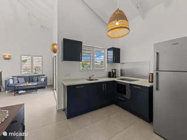 Villa Che Vita en Curazao, Bandabou (oeste), Fontein - casa vacacional La cocina está totalmente equipada con mucha vajilla y todo lo necesario.