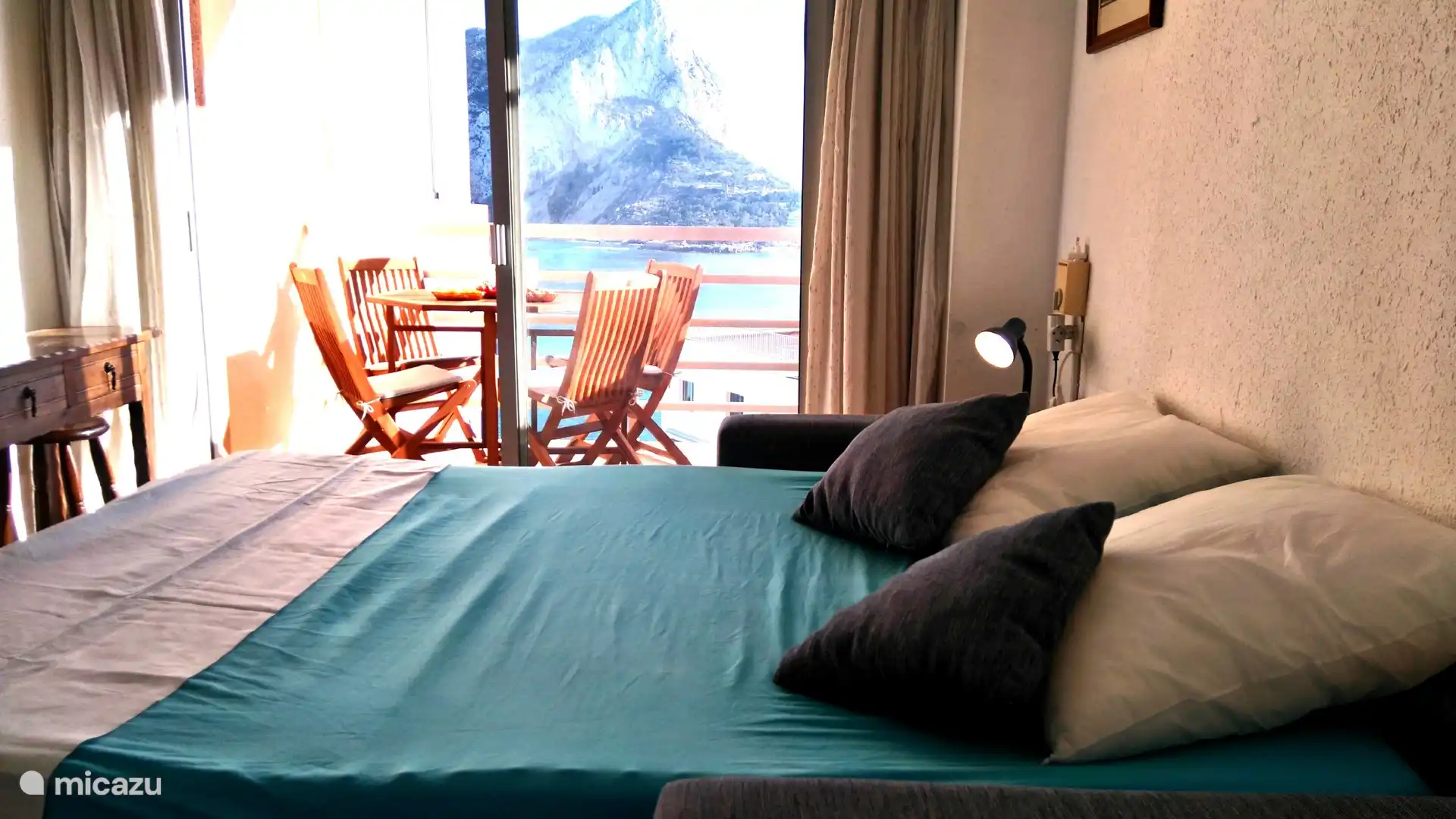 Vue sur le Penon depuis le lit !