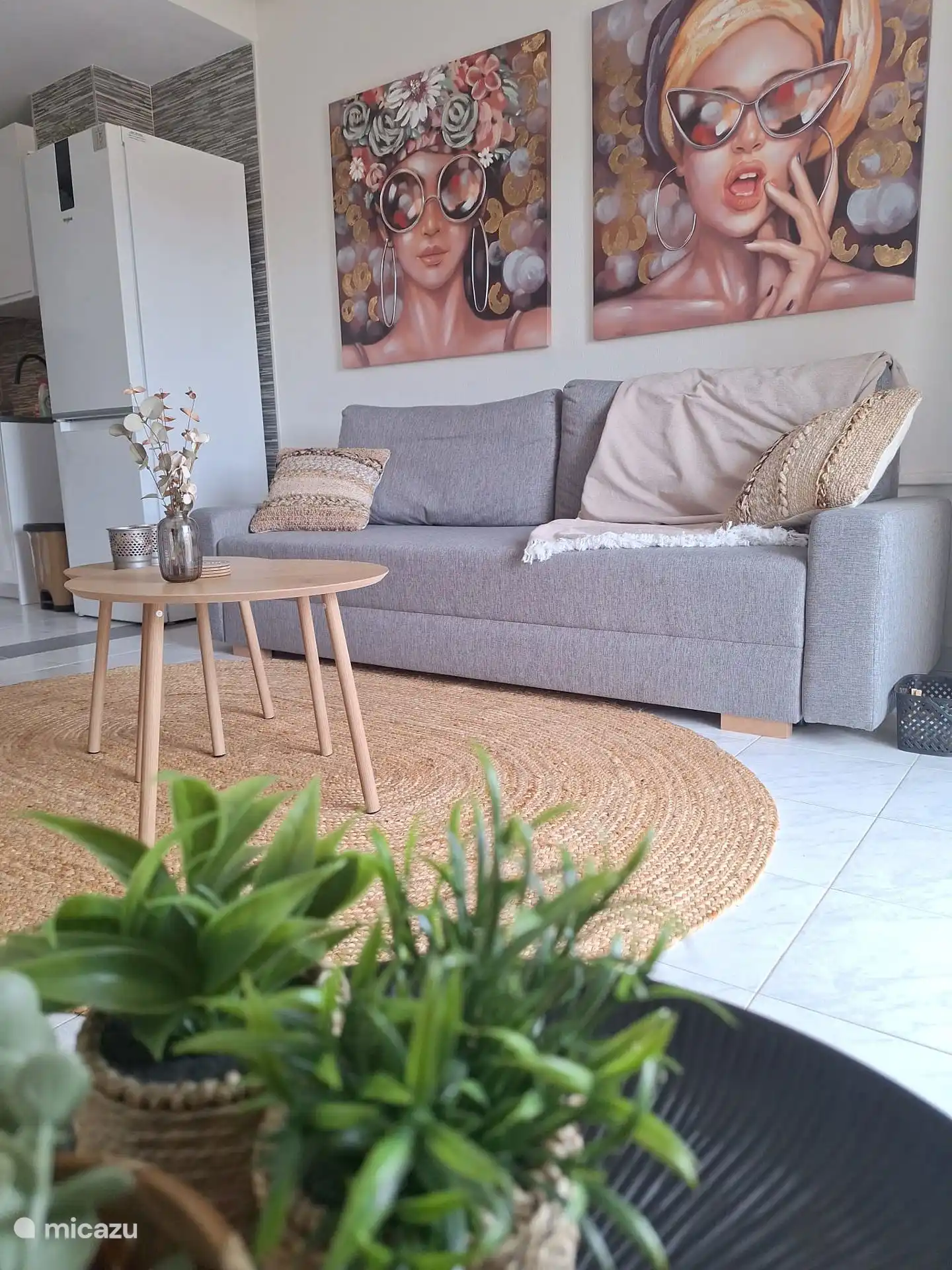 Wohnzimmer und Schlafsofa