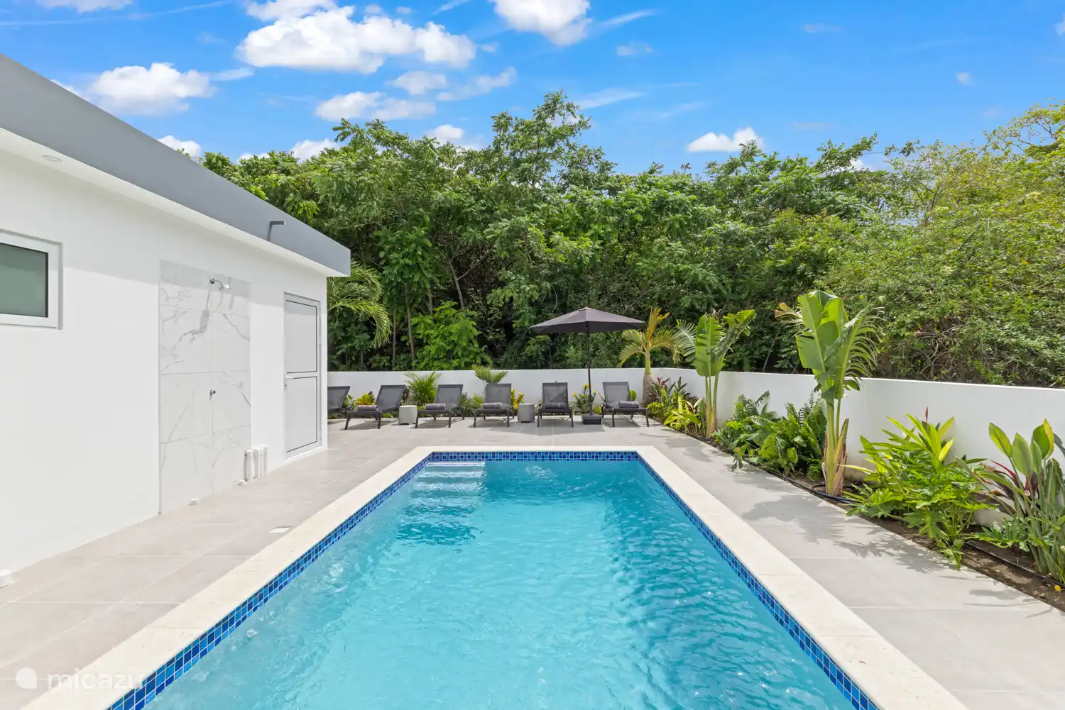 Großer Swimmingpool, privat