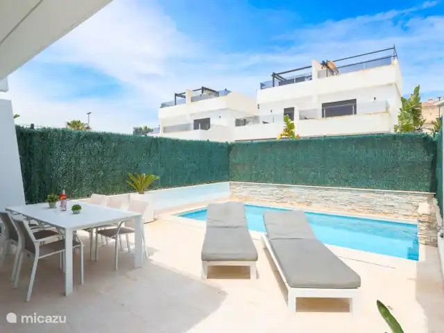 Location de Vacances Espagne, Costa Cálida, Los Alcázares, villa - Villa Los Alcazares terrasse et piscine