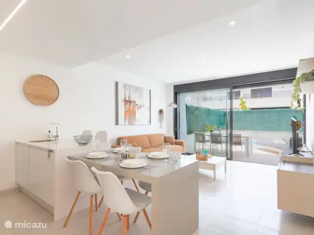 Location de Vacances Espagne, Costa Cálida, Los Alcázares, villa - Villa Los Alcazares Salon avec coin repas