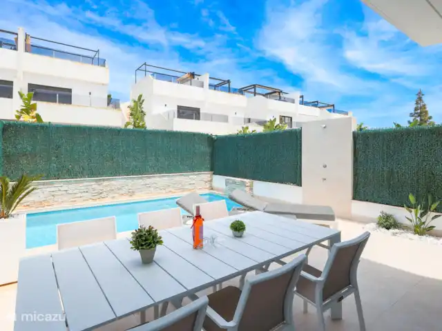 Location de Vacances Espagne, Costa Cálida, Los Alcázares, villa - Villa Los Alcazares Terrasse et table à manger
