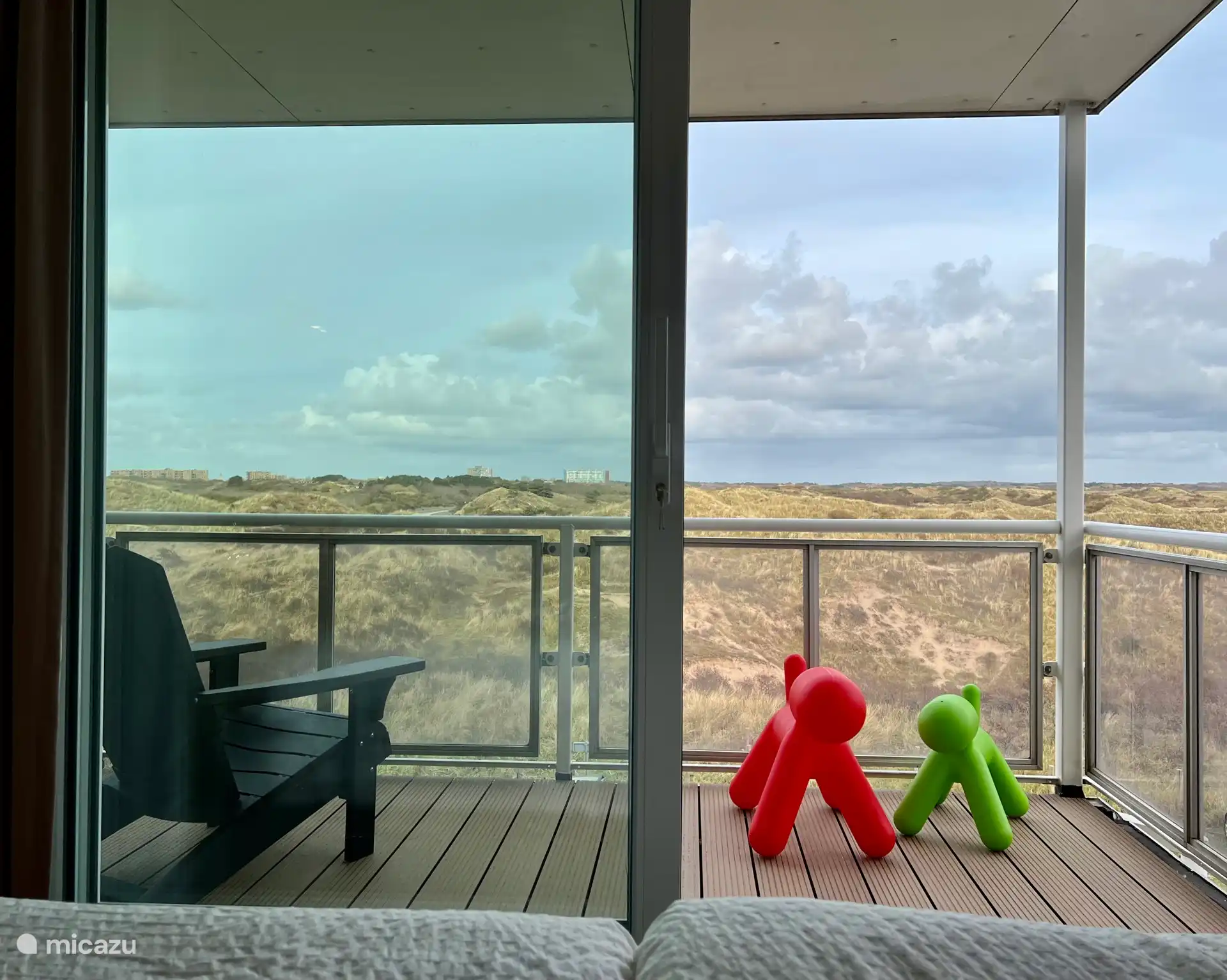 The dunes at the back