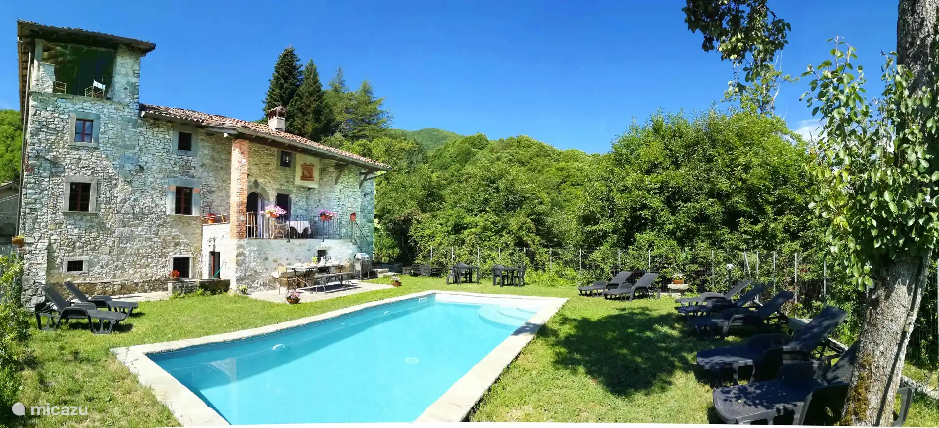 landhaus / schloss, Villa Collemandina, Toskana, Italien - Freistehendes Landhaus mit privatem Pool