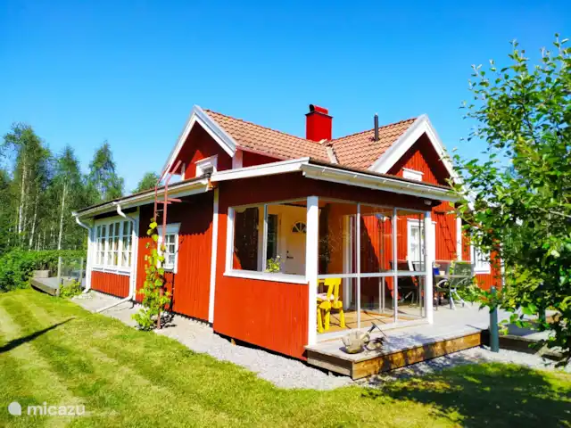Maison rouge Västertorp | Suède, Örebro, Lindesberg - bungalow Terrasse intérieure