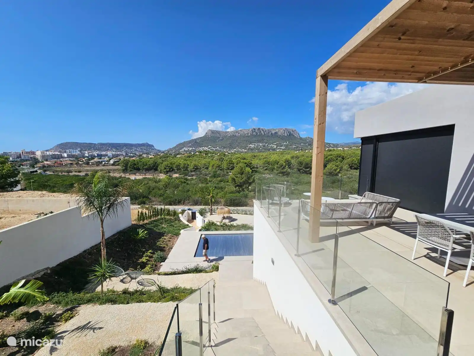 Blick über die Terrasse