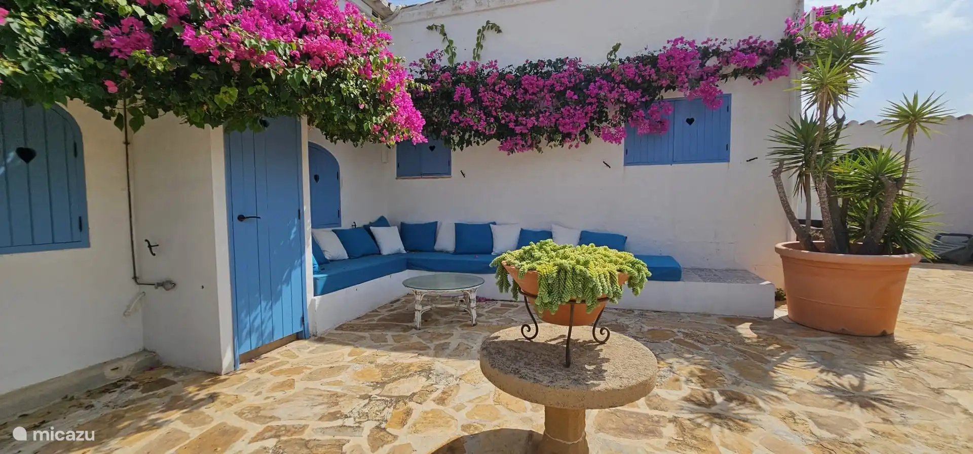 Ibiza terrace behind the house