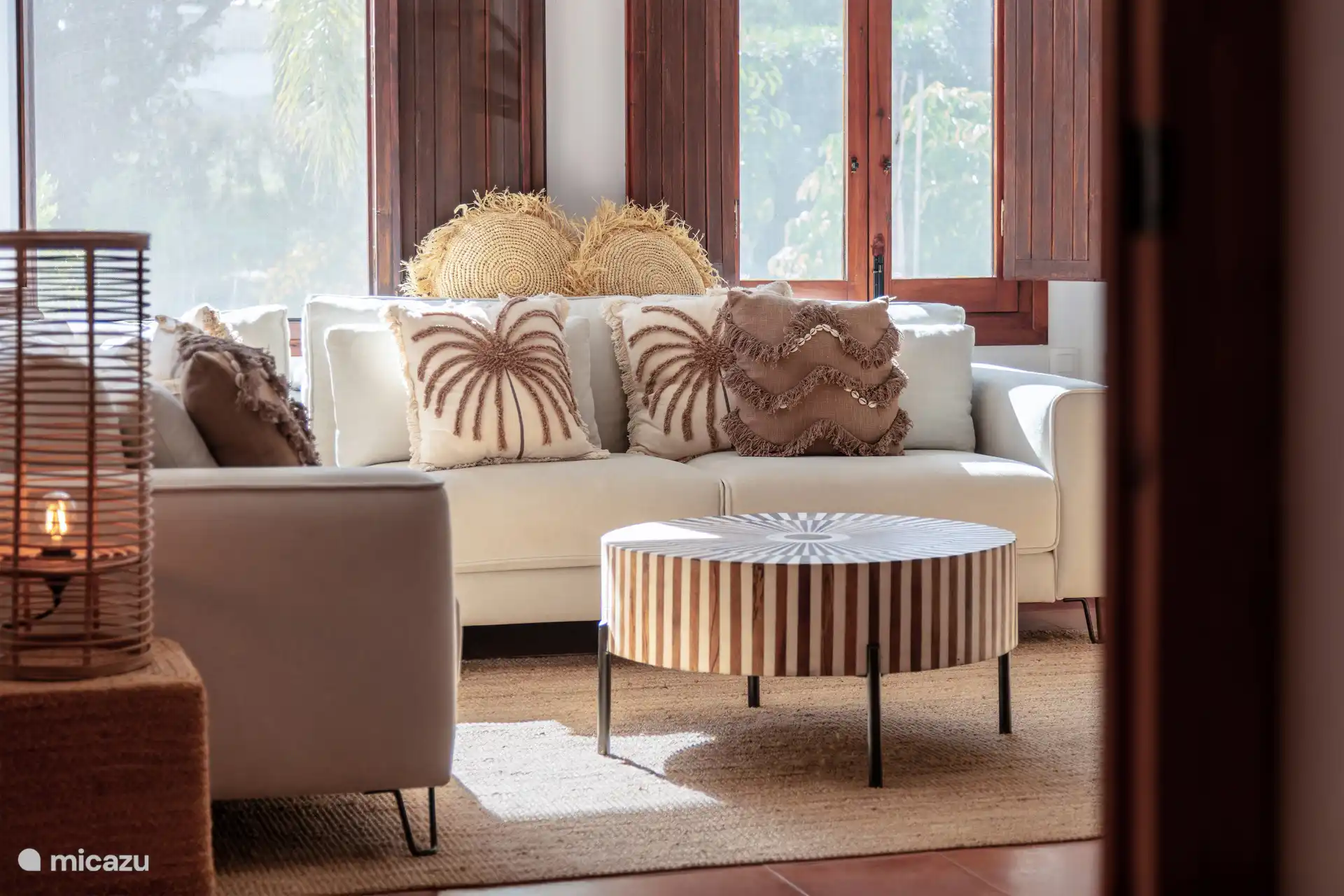 Heerlijke hoekbank in de woonkamer