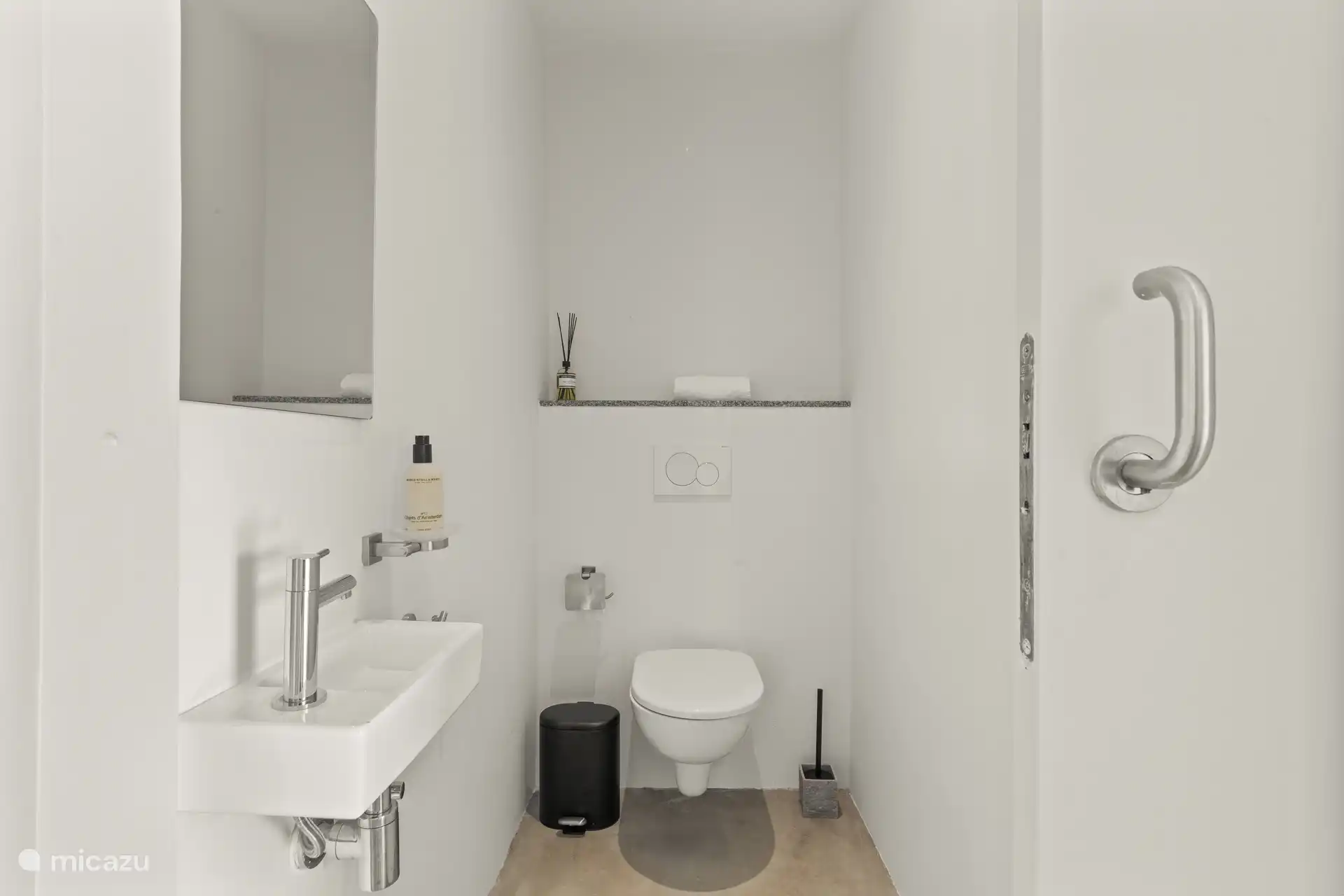 Separate toilet available.