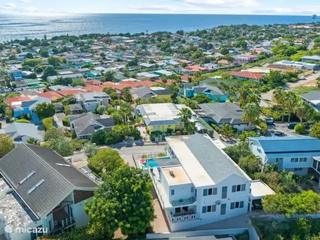 Artistieke Villa Scoop met zeezicht huren in Curaçao, Banda Ariba (oost), Bapor Kibra - villa Paddlebanen, restaurants, nachtleven en winkels liggen allemaal in de buurt.