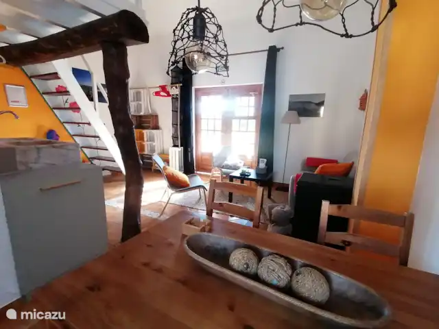 casa vacacional en Portugal, Costa de Prata, Alfeizerão –  Casa Andorinha Comedor y sala de estar