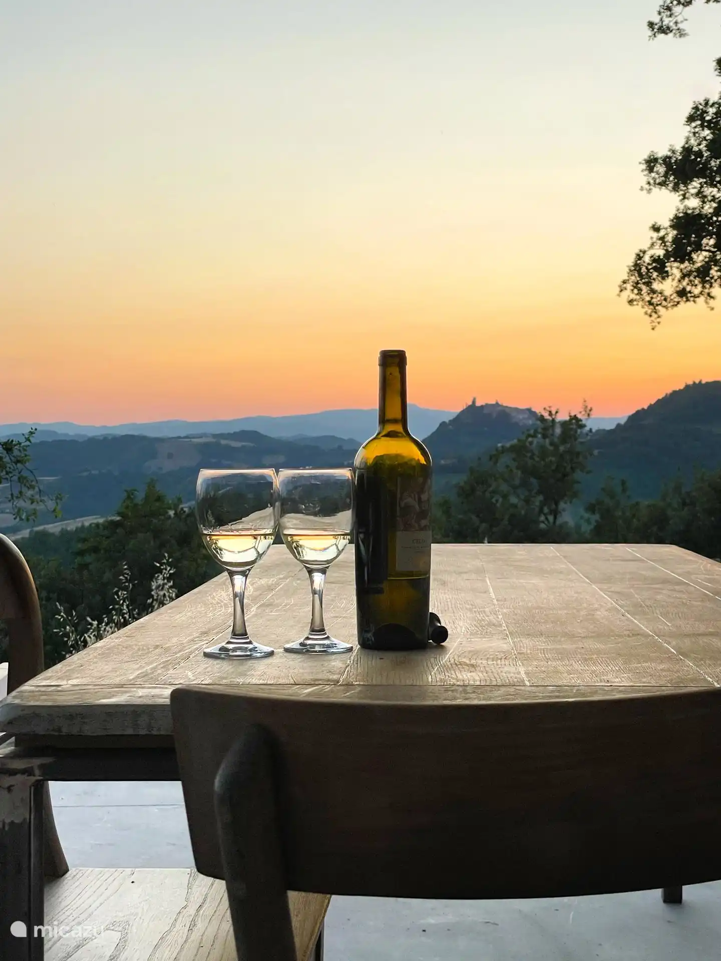 Aperitivo met uitzicht.