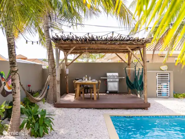 Cas Abou avec piscine en magnésium | Curaçao, Curaçao-Centre, Willemstad - appartement La pergola avec barbecue et minibar ! Se détendre.