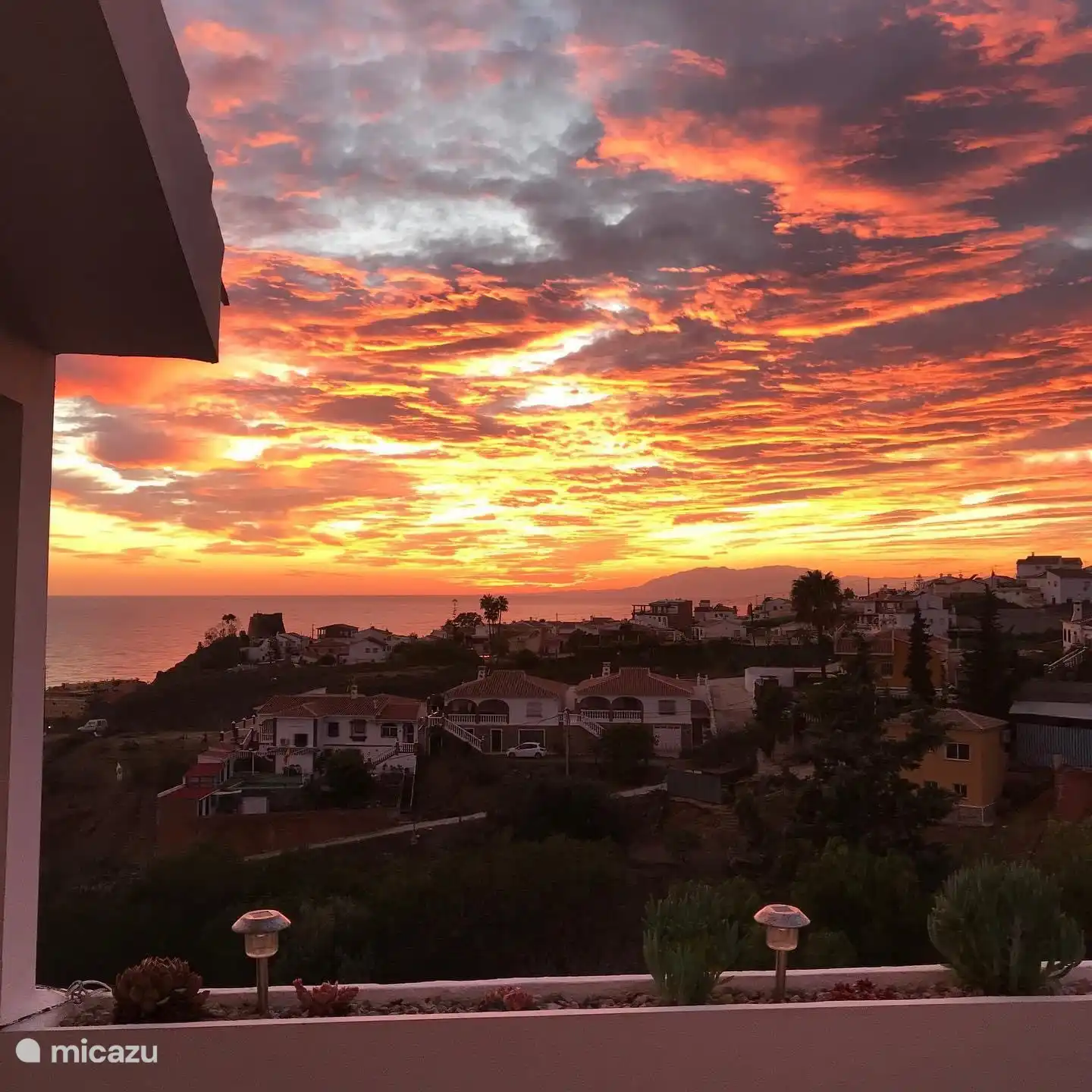 Sunset on the terrace
