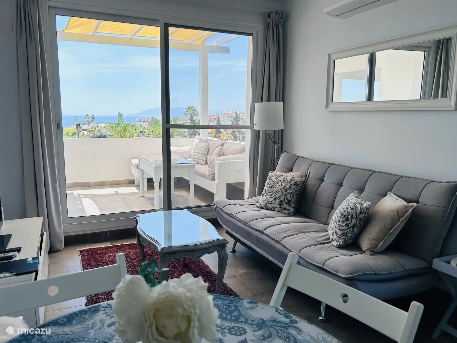 Living room and terrace