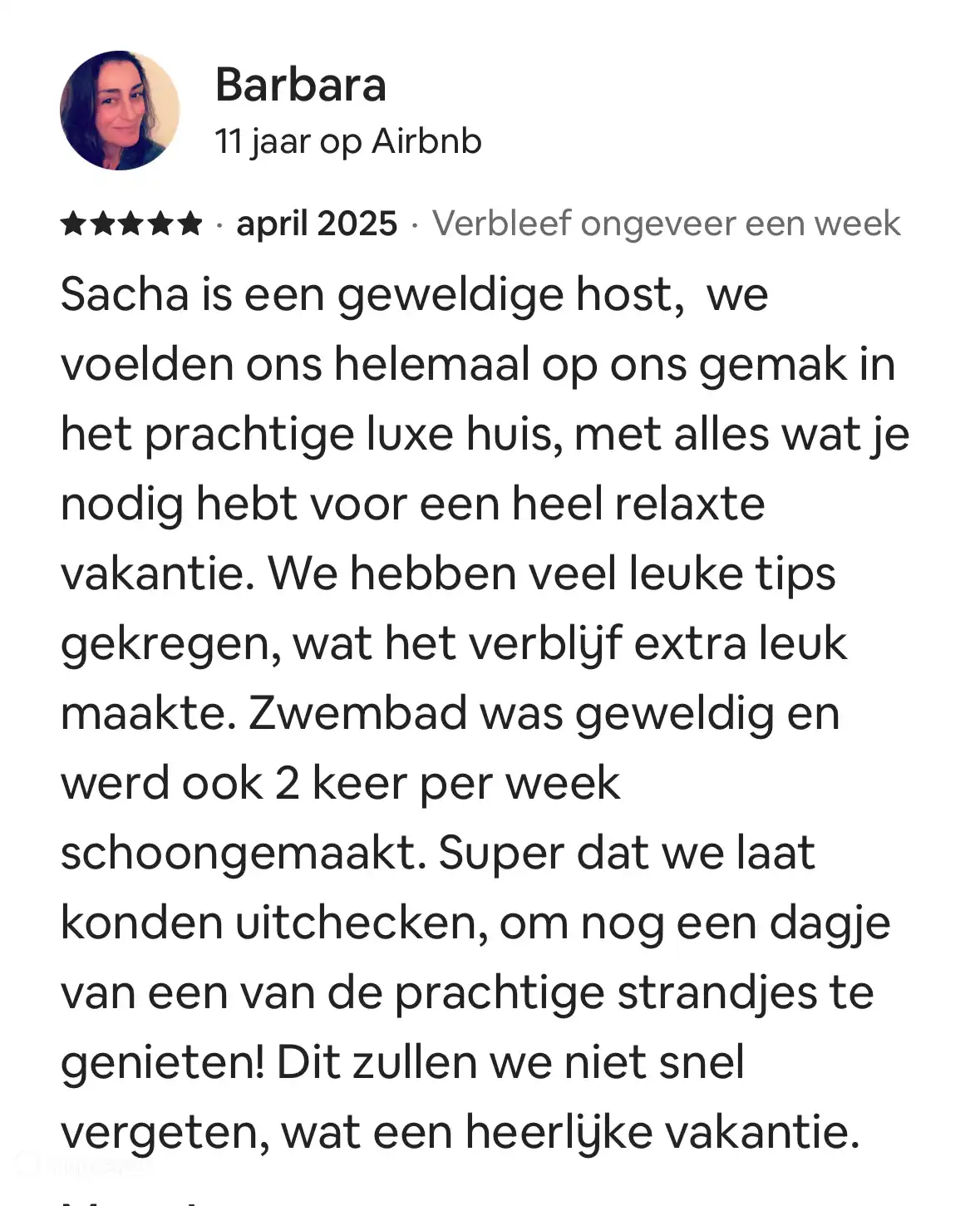 We already have reviews on airbnb!!