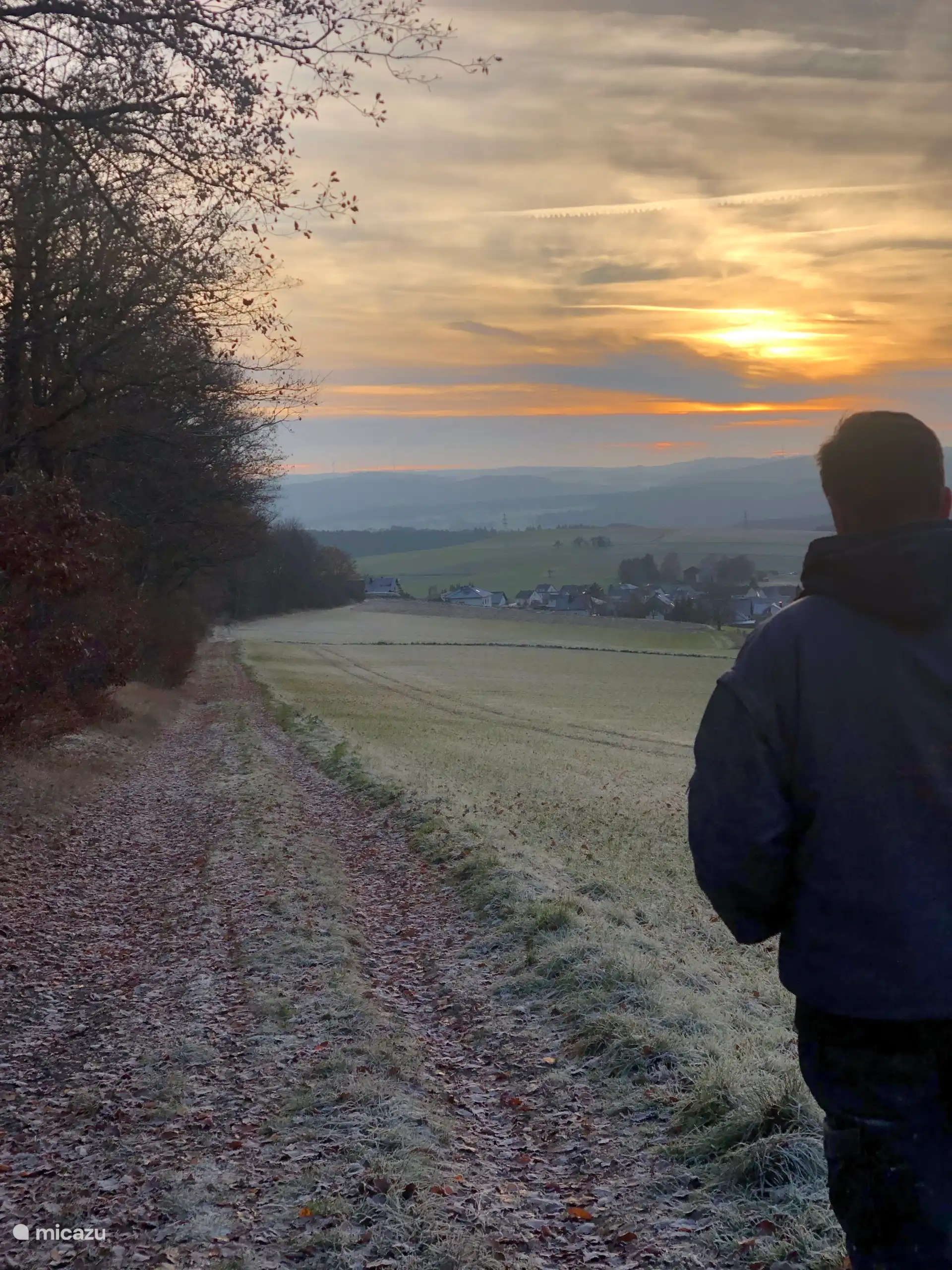 Chemin directement au chalet