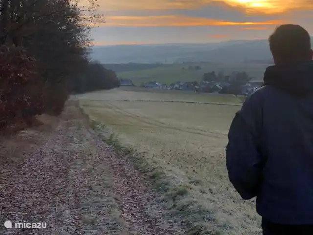 Rheintal en Alemania, Renania-Palatinado, Weyer - chalet Camino directo a la cabaña