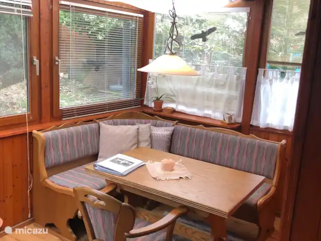 Rheintal en Alemania, Renania-Palatinado, Weyer - chalet Comedor con vista al jardín