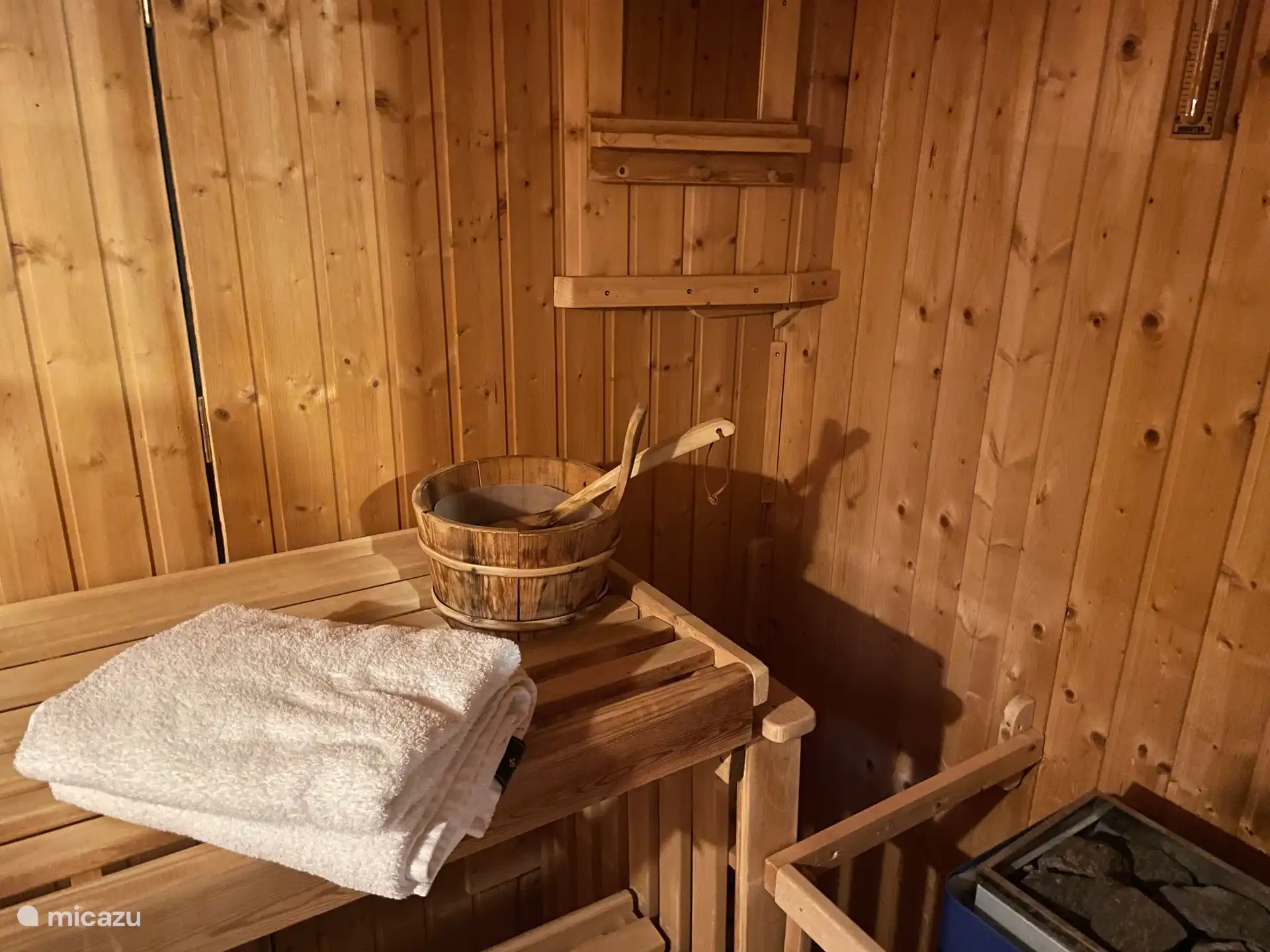 Sauna finlandais, vous pouvez le réserver pour 7,50 par jour.