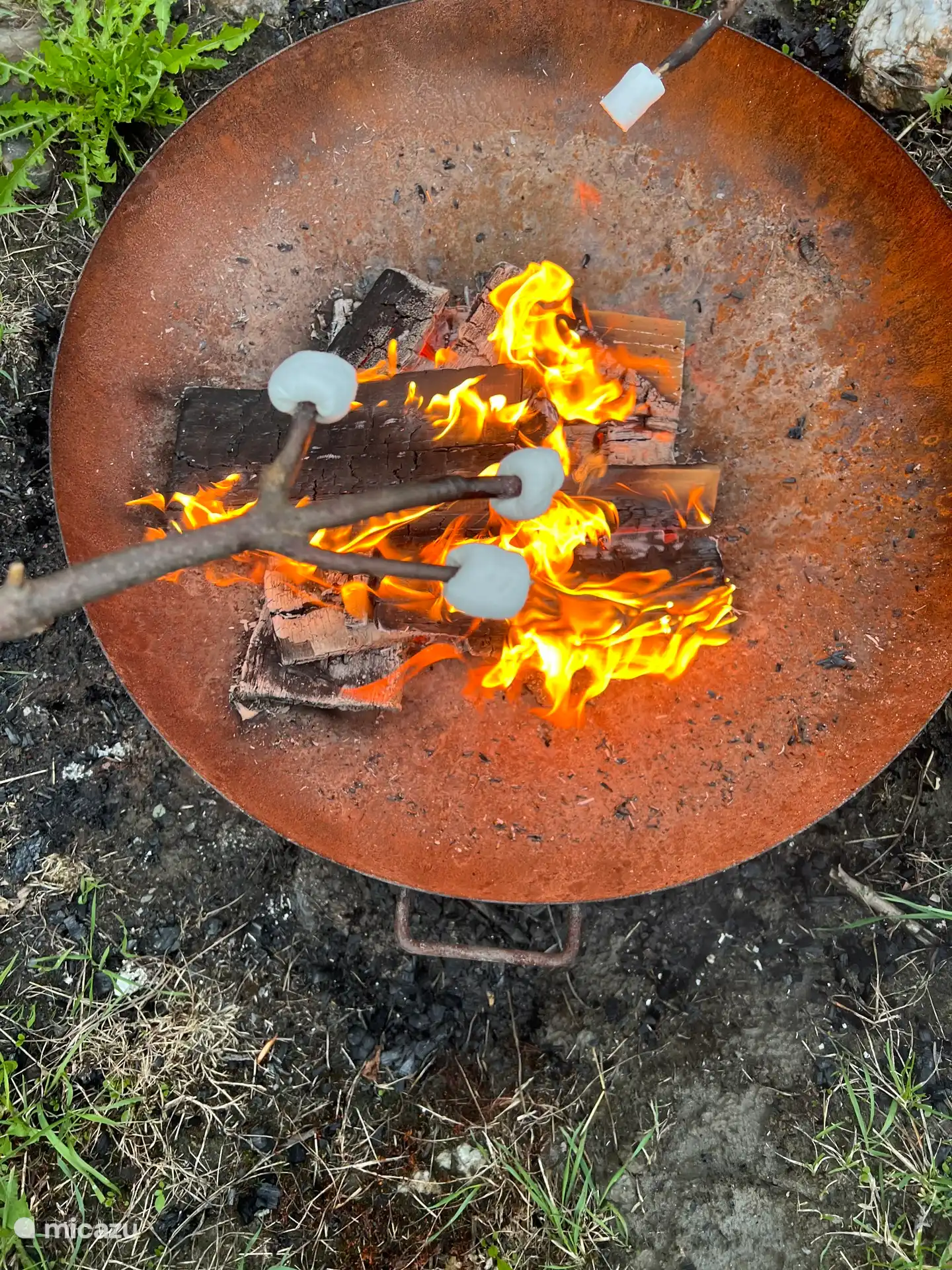 During the summer school holidays there is a weekly campfire