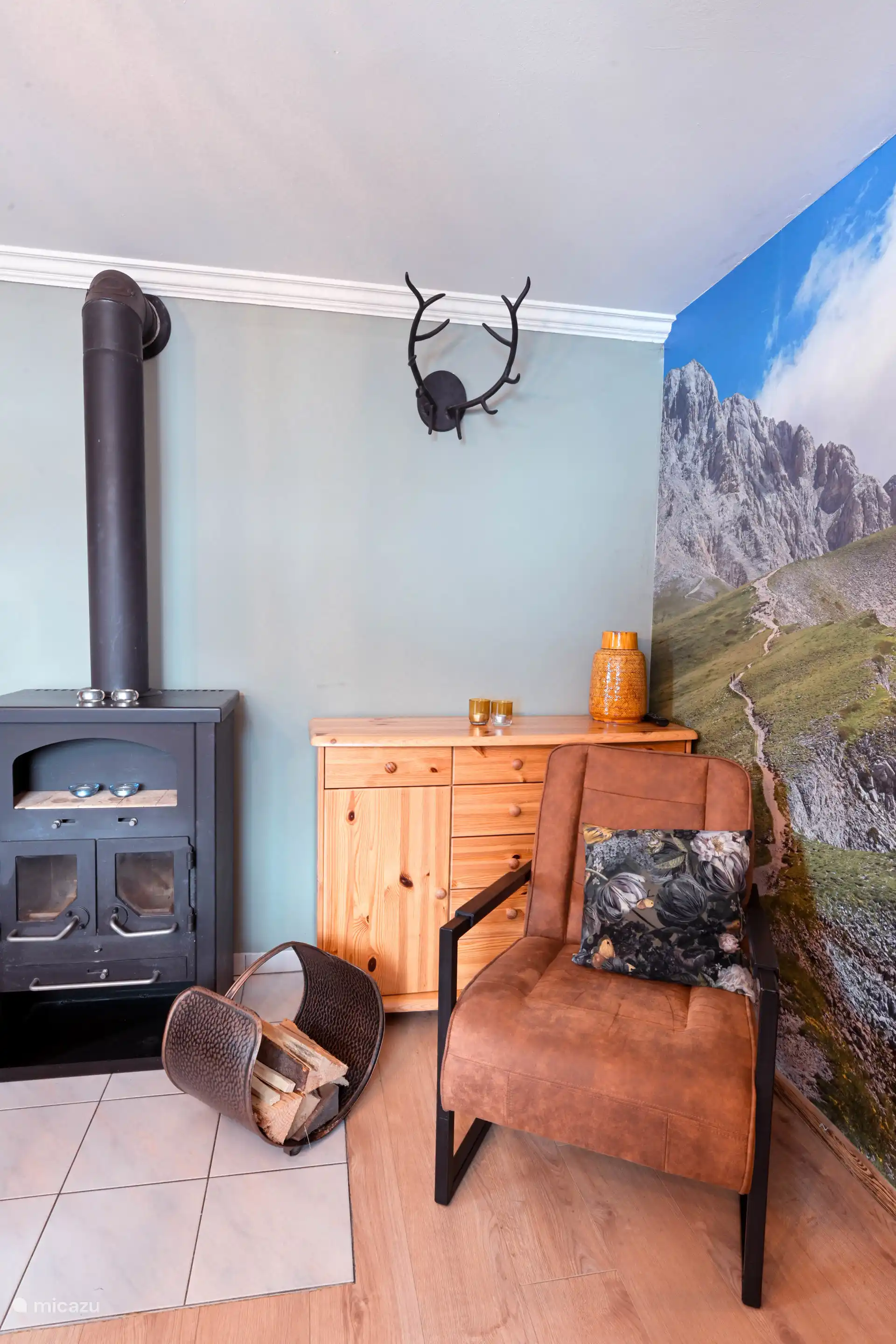 Ritterkopf with wood-burning stove