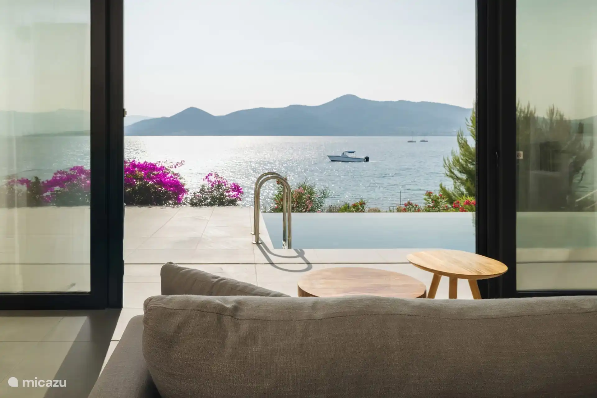 Soak in the view of the calm sea