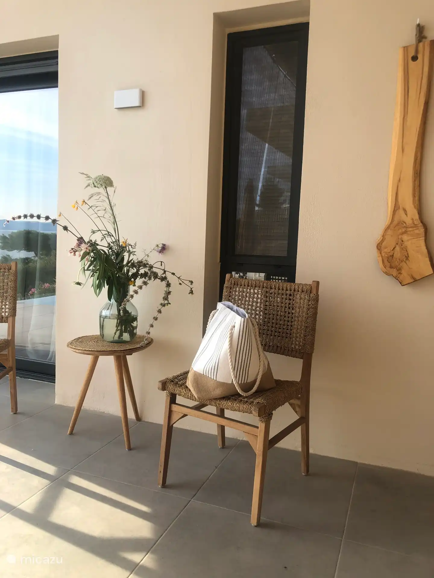 Outside the guest bedrooms