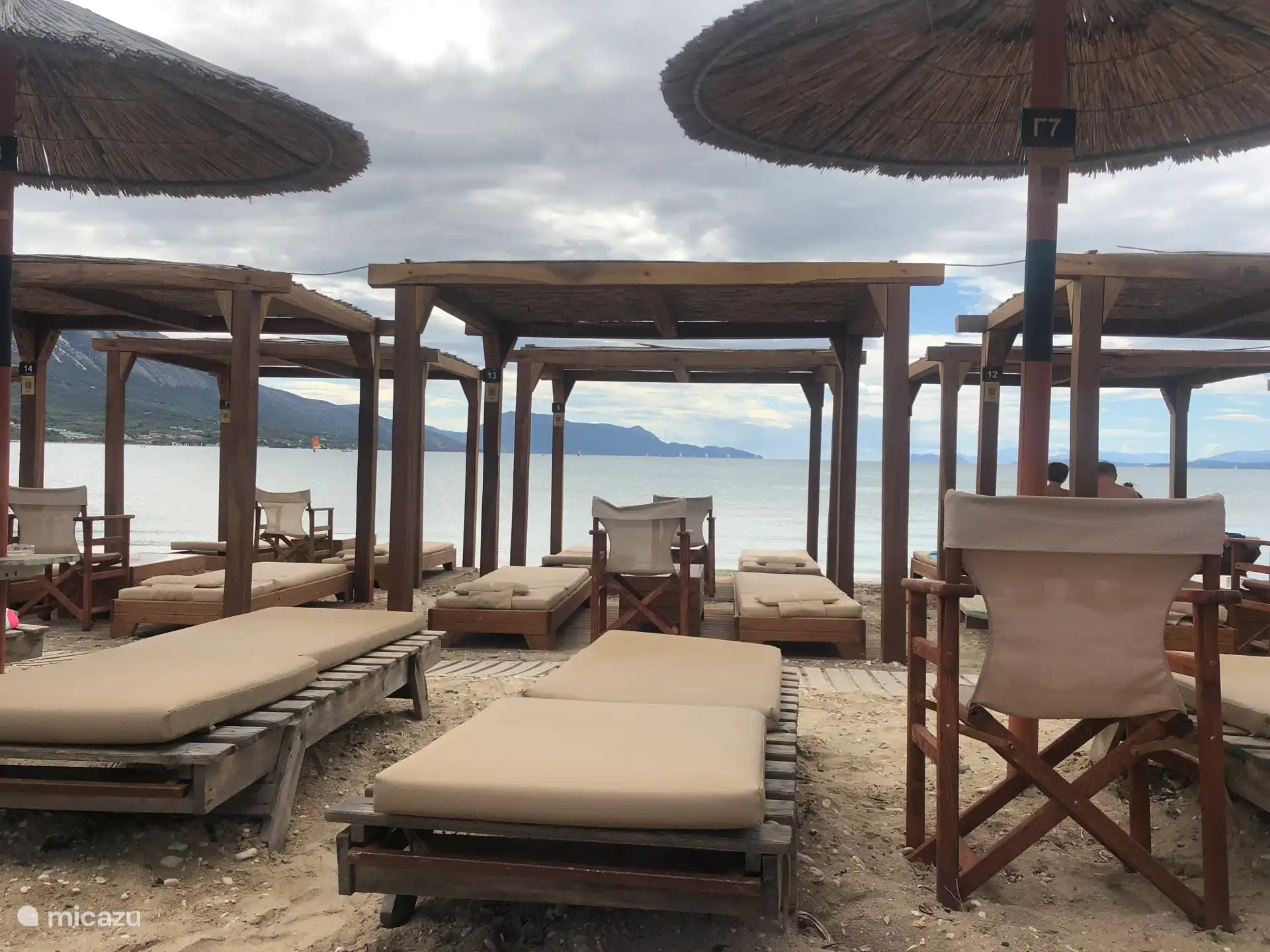 Beach bar in Potomaki beach. Serving food and drinks all day, music and is only 10 min drive from the villa