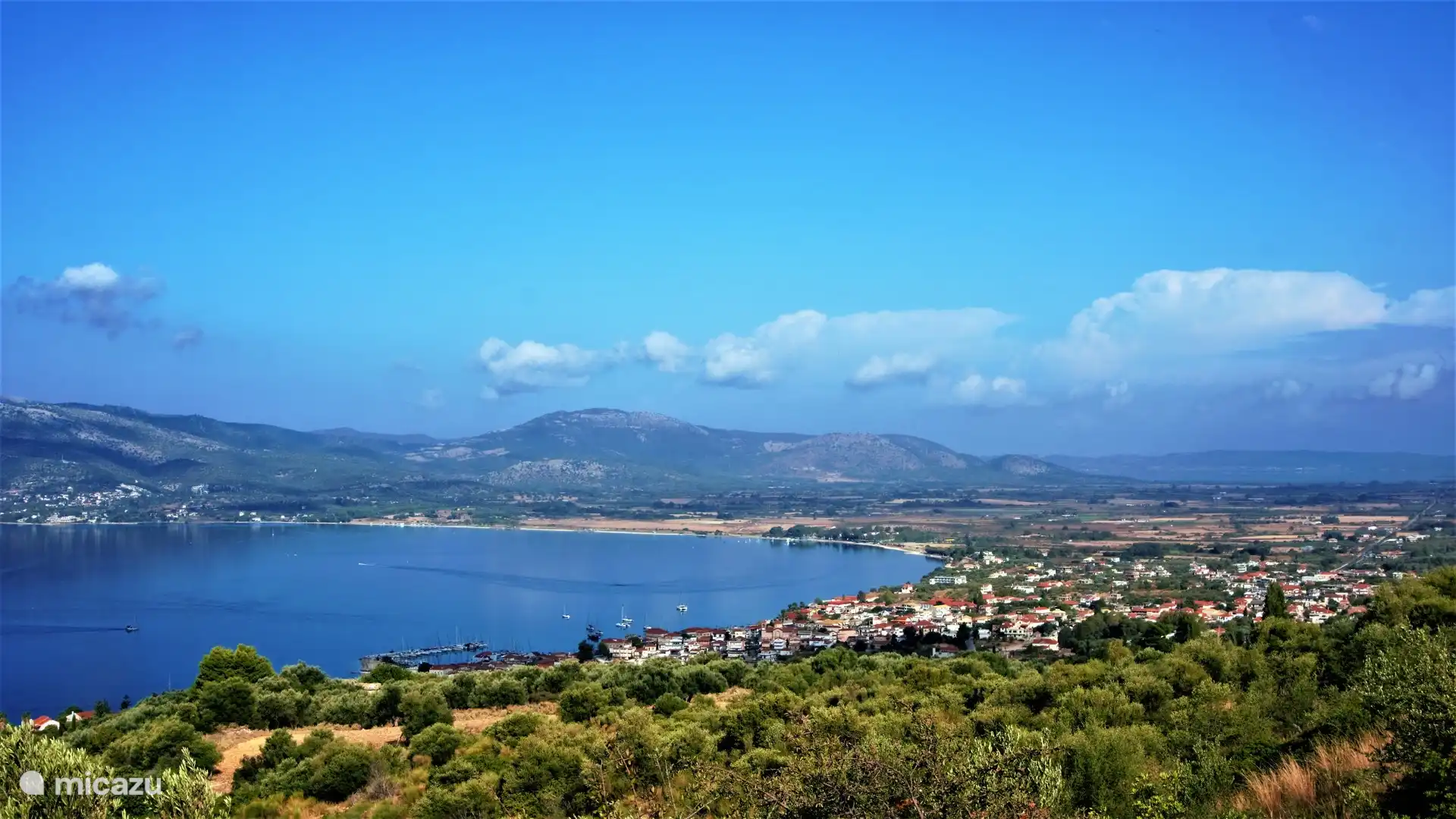 View of Paleros from the Monastery cross, a nice walk up 