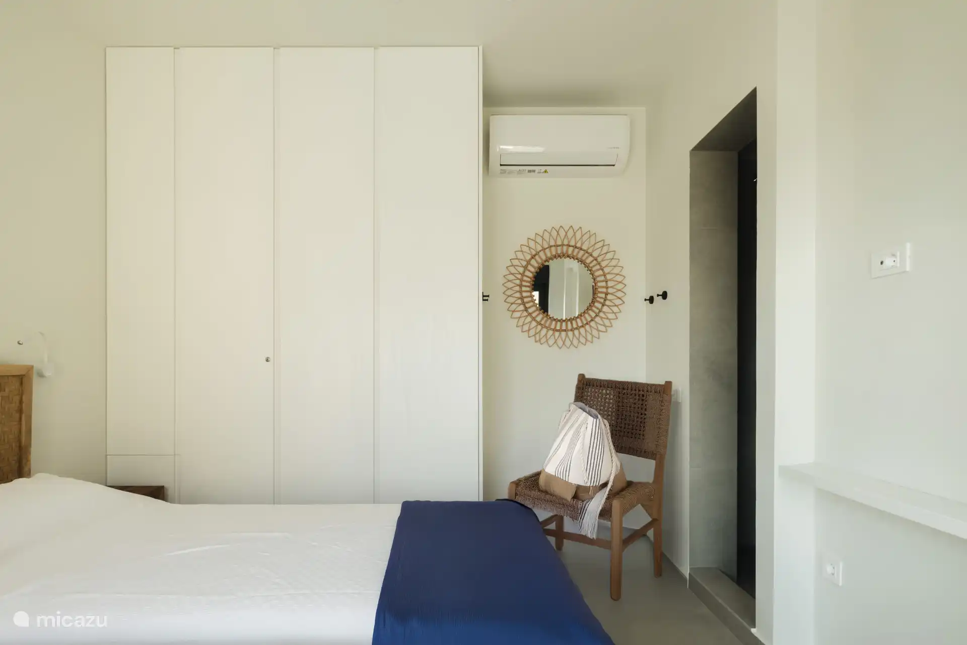 Every bedroom has its own shower and a big wardrobe with plenty of storage.