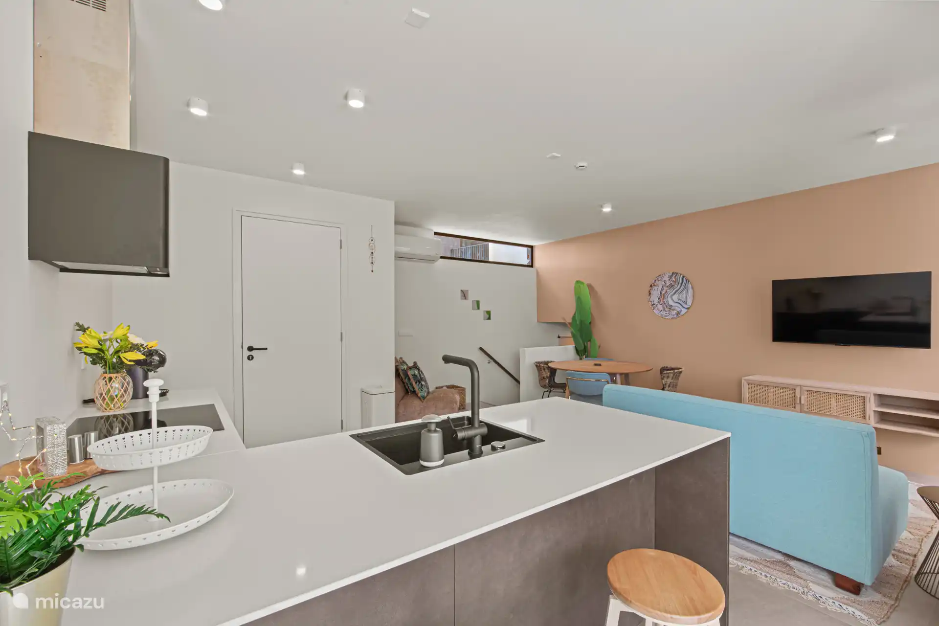 Die Küche eignet sich perfekt zur Selbstverpflegung.