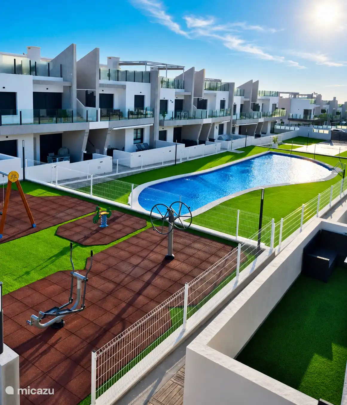 Uitzicht vanaf het terras van het appartement 