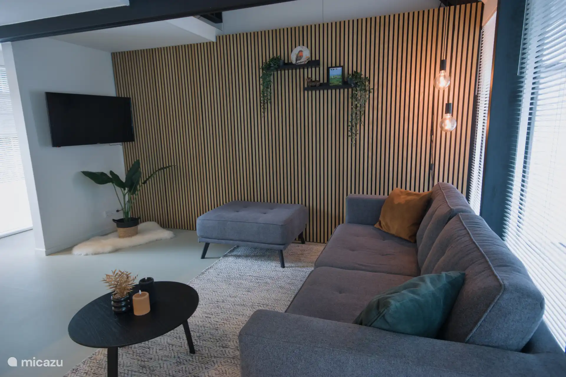 luxury living room, air conditioning, underfloor heating