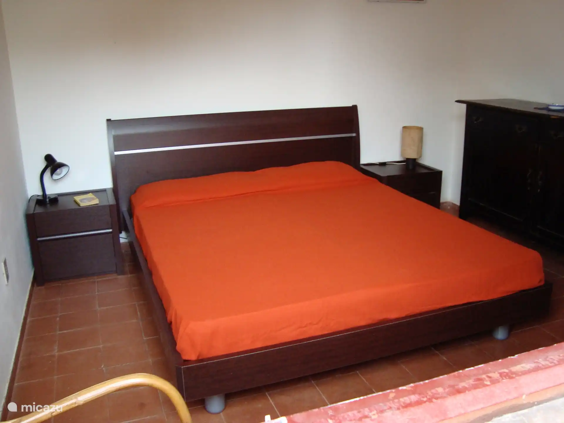 One bedroom with double bed.